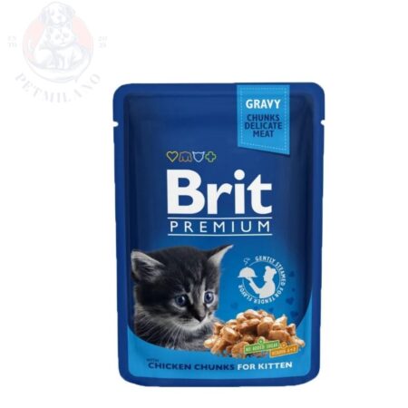 Brit Jelly Pouch Chicken Chunks Kitten 100g