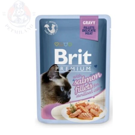 Brit Jelly Pouch Salmon Fillets 85g