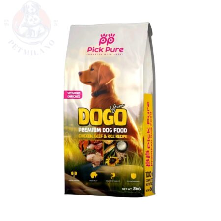 Pick Pure Dog Food - Chicken, Beef & Rice - 3kg